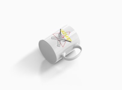 Cricket Text In Yellow - Printed Coffee Mugs For Sports Lovers