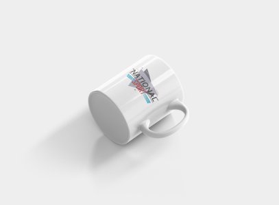 National Sport Text In Black &Red - Printed Coffee Mugs For Sports Lovers