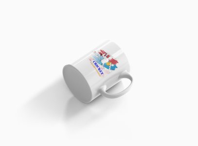 Cricket Championship Text In Blue And Yellow - Printed Coffee Mugs For Sports Lovers
