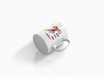 Run For Fun Text in Black - Printed Coffee Mugs For Sports Lovers