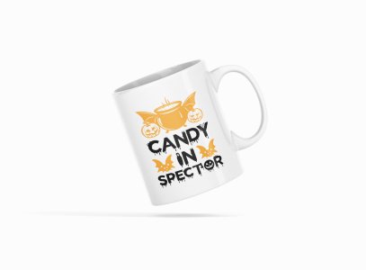 Candy in Spector-Pot With Bat Wings -Halloween Themed Printed Coffee Mugs