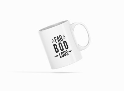 Fab boo lous, 2 bats-Halloween Themed Printed Coffee Mugs