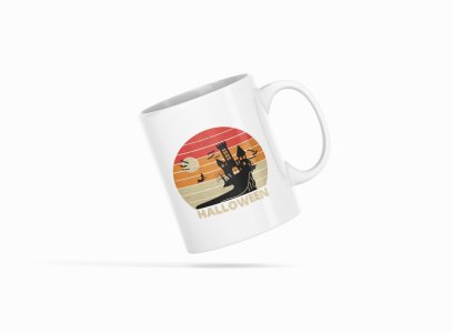 Witch entry -Haunted Houses-Ghost-Halloween Themed Printed Coffee Mugs