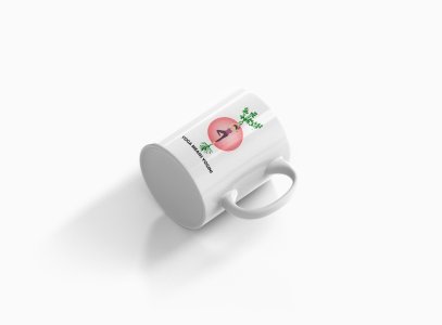 Yoga Mean Yogini Text In Black - Printed Coffee Mugs For Yoga Lovers