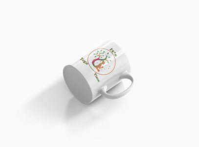 It's Yoga time Brown & Green Text - Printed Coffee Mugs For Yoga Lovers