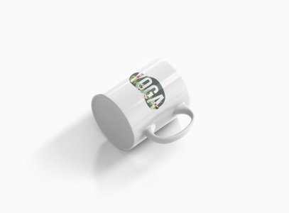 Yoga White Text - Printed Coffee Mugs For Yoga Lovers