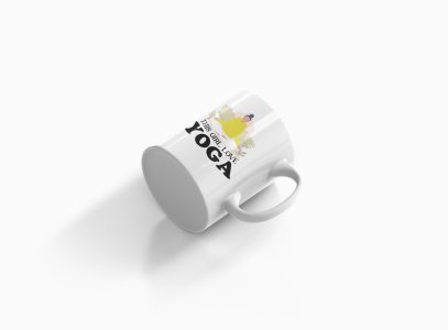 This Girl Love Yoga Text - Printed Coffee Mugs For Yoga Lovers