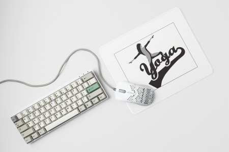 Streching yoga - yoga themed mousepads
