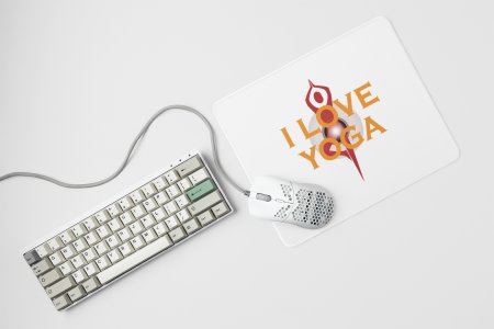 I love - yoga themed mousepads