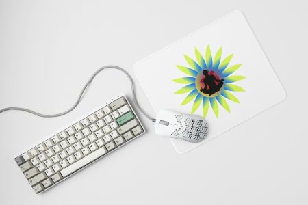 Thin leaves - yoga themed mousepads