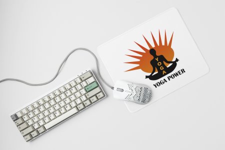 Yoga power - yoga themed mousepads