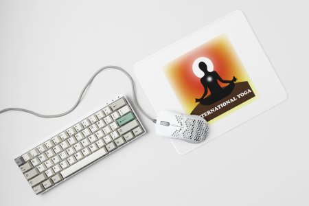 International yoga - yoga themed mousepads