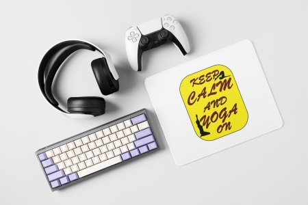Keep calm - yoga themed mousepads