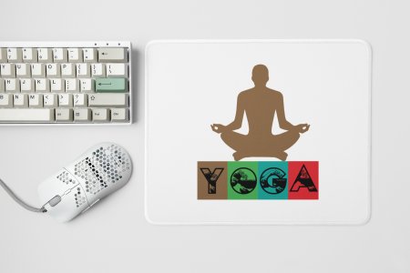 Yoga in boxes - yoga themed mousepads
