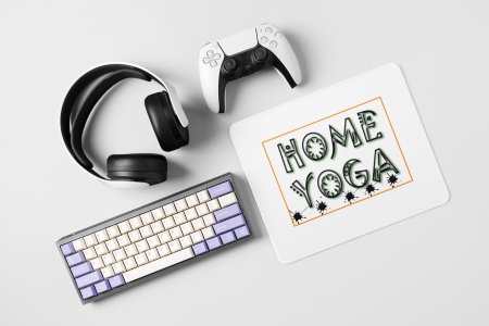 Home yoga - yoga themed mousepads