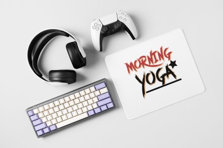 Morning - yoga themed mousepads