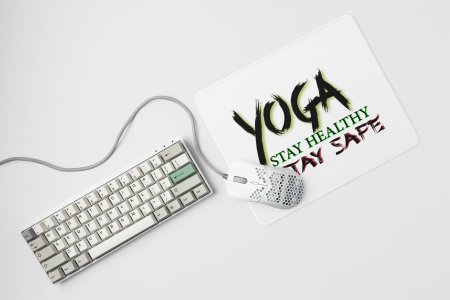 Stay healthy - yoga themed mousepads
