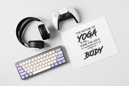 Corners of the body - yoga themed mousepads