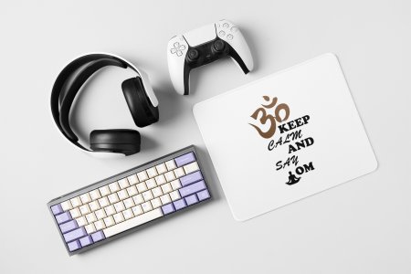 Say Om - yoga themed mousepads