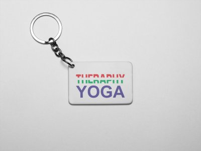 Theraphy Yoga - Printed Acrylic Keychains(Pack Of 2)