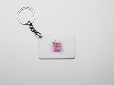 Hangout with your soul - Printed Acrylic Keychains(Pack Of 2)