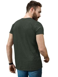 Rods And Roses Green Round Neck Cotton Half Sleeved T-Shirt with Printed Graphics