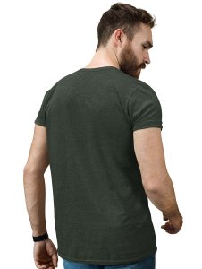 Cat Lover Green Round Neck Cotton Half Sleeved T-Shirt with Printed Graphics