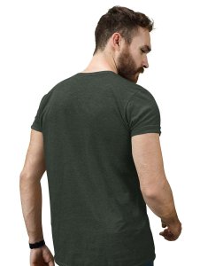Revenge Green Round Neck Cotton Half Sleeved T-Shirt with Printed Graphics