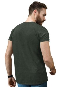 Demon- The Gamer Green Round Neck Cotton Half Sleeved T-Shirt with Printed Graphics