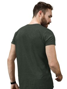 Riotous Cranium Green Round Neck Cotton Half Sleeved T-Shirt with Printed Graphics