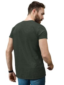 The Wave Monster Graphic Printed Green Cotton Round Neck Half Sleeves Tshirt