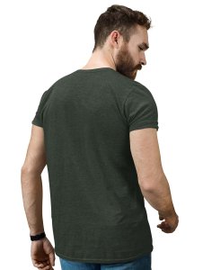 Coscoot Green Round Neck Cotton Half Sleeved T-Shirt with Printed Graphics