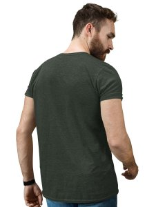 Hell On Wheels Green Round Neck Cotton Half Sleeved T-Shirt with Printed Graphics