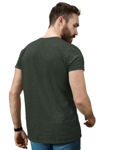 The Cowboy Green Round Neck Cotton Half Sleeved T-Shirt with Printed Graphics