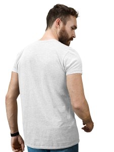Bone To Rock White Round Neck Cotton Half Sleeved T-Shirt with Printed Graphics