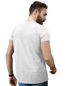 Demon - The Gamer White Round Neck Cotton Half Sleeved T-Shirt with Printed Graphics