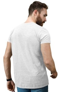 The Wave Monster Graphic Printed White Cotton Round Neck Half Sleeves Tshirt