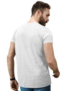 The Monster Bowling White Round Neck Cotton Half Sleeved T-Shirt with Printed Graphics