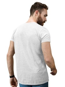 Uncle Sam White Round Neck Cotton Half Sleeved T-Shirt with Printed Graphics