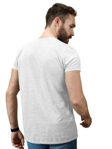 Game Of Life White Round Neck Cotton Half Sleeved T-Shirt with Printed Graphics