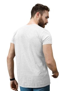 High Jump Kangaroo White Round Neck Cotton Half Sleeved T-Shirt with Printed Graphics