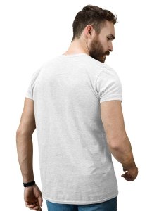 The Cowboy White Round Neck Cotton Half Sleeved T-Shirt with Printed Graphics