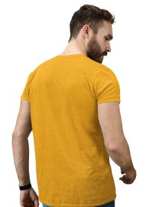 Forever Yellow Round Neck Cotton Half Sleeved T-Shirt with Printed Graphics