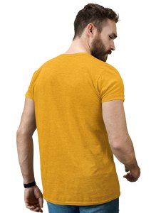 Casino Queen Yellow Round Neck Cotton Half Sleeved T-Shirt with Printed Graphics