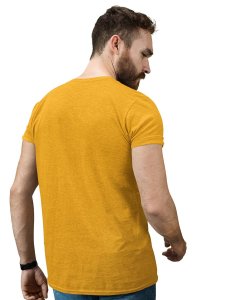 The Wrecker Yellow Round Neck Cotton Half Sleeved T-Shirt with Printed Graphics