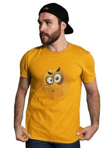 Angry Emoji T-shirt (Yellow) - Clothes for Emoji Lovers - Suitable for Fun Events - Foremost Gifting Material for Your Friends and Close Ones