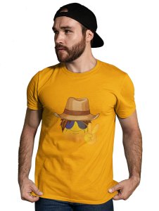 Say Cheese Printed Emoji T-shirt (Yellow) - Clothes for Emoji Lovers - Suitable for Fun Events - Foremost Gifting Material for Your Friends and Close Ones