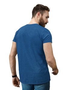 Coscoot Blue Round Neck Cotton Half Sleeved T-Shirt with Printed Graphics