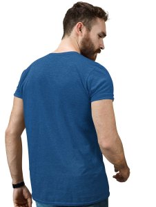 The Meat Packer Blue Round Neck Cotton Half Sleeved T-Shirt with Printed Graphics