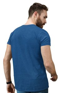 Mozart 35 Blue Round Neck Cotton Half Sleeved T-Shirt with Printed Graphics